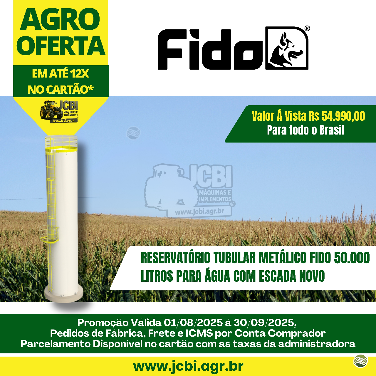 EQUIPAMENTOS CAIXA DÁGUA TUBULAR JCBi Máquinas e Implementos Agrícolas MARACAJU MATO GROSSO DO SUL MS